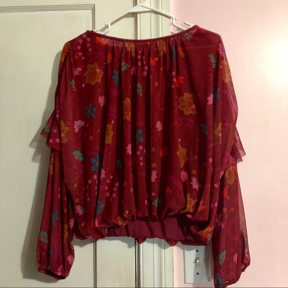 Free People Wildflower Blouse Small - Picture 5 of 6